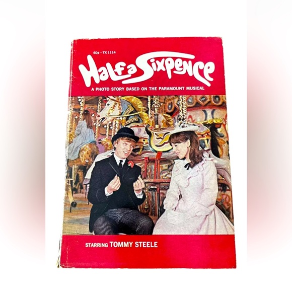 VINTAGE 1968: Half a Sixpence Starring Tommy Steel 1968, Paperback - FIRST PRINT - Picture 1 of 7